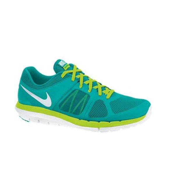 Nike Flex 2014 Rn Running Athletic Training Shoes Tribe Green Volt Size 7.5 VGC - Picture 1 of 7